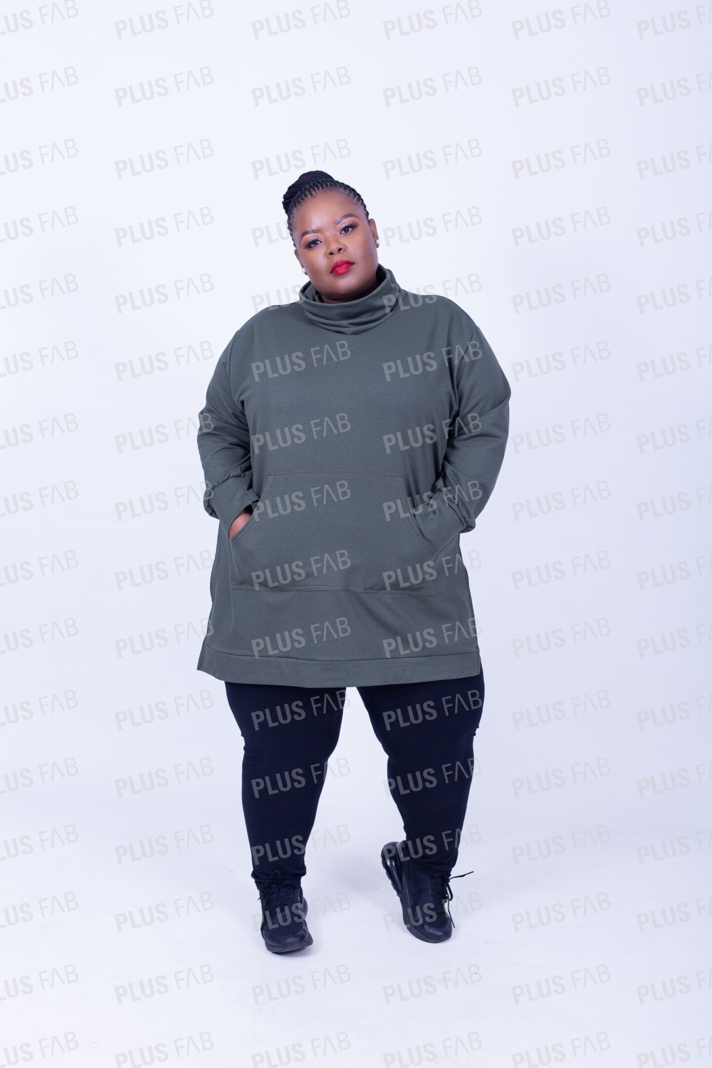 TOPS Olive Green Bantle's Sweater - plusfab