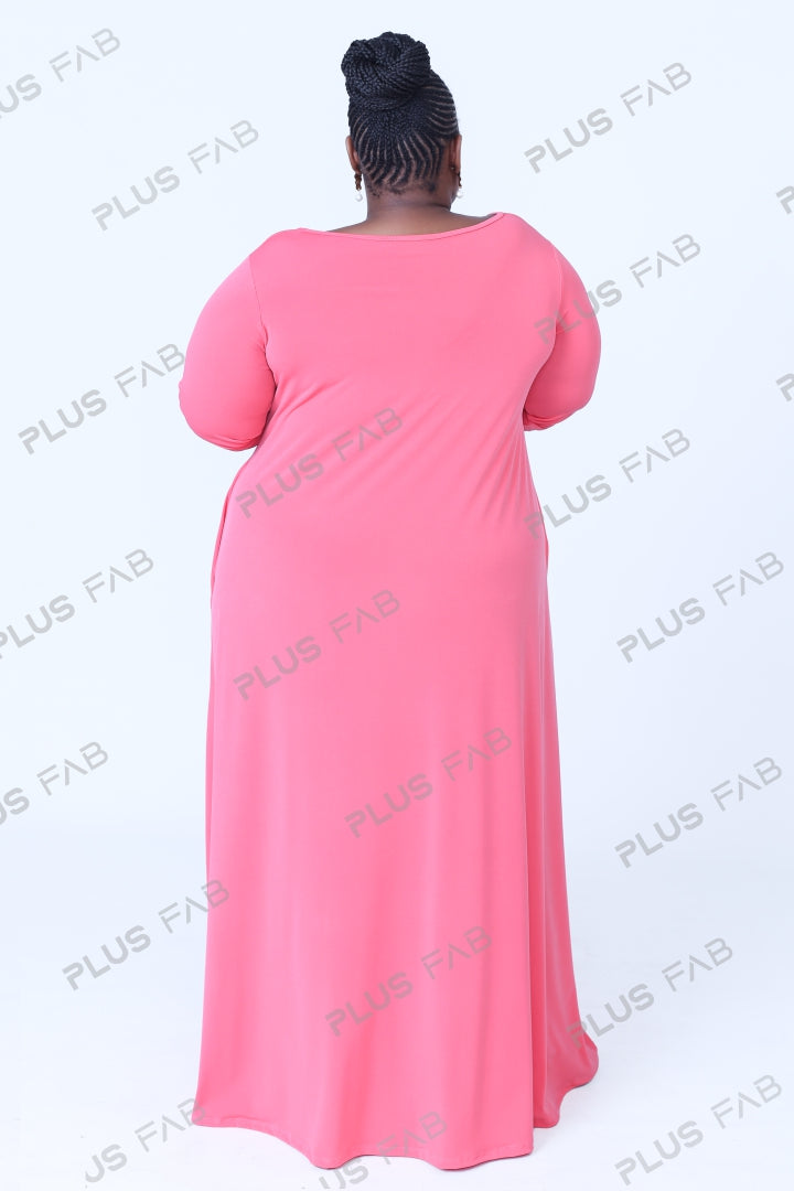 Dresses Azzie Reloaded - Coral - plusfab