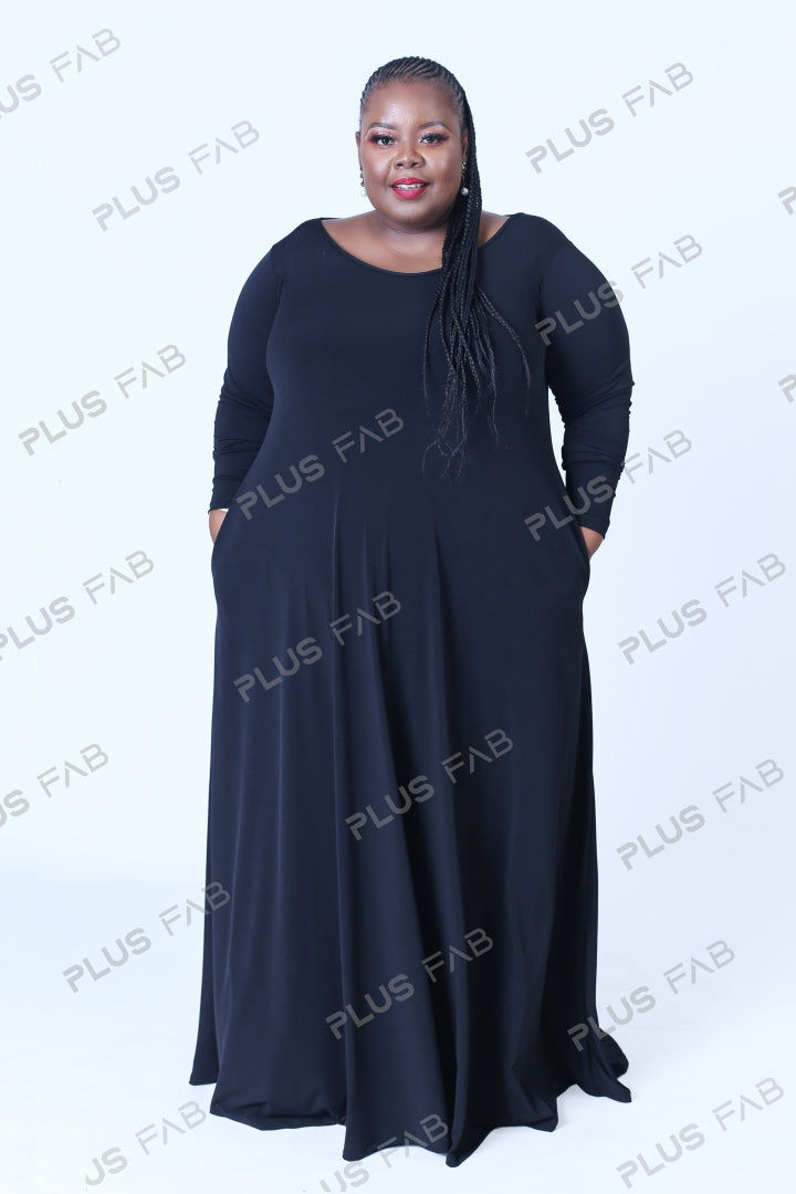 Dresses AZZIE RELOADED-Black - plusfab