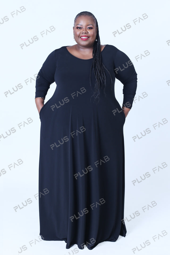 Dresses AZZIE RELOADED-Black - plusfab