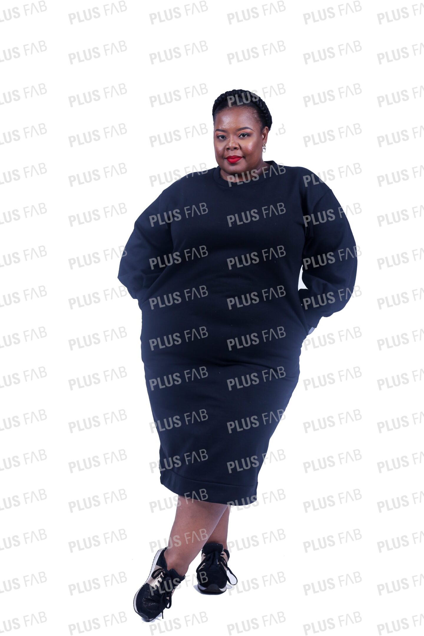 DRESSES Black Namhla Dress - plusfab