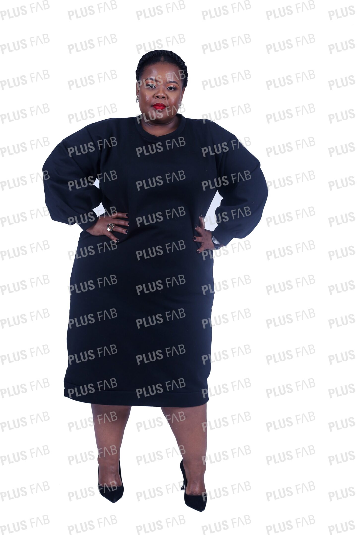 DRESSES Black Namhla Dress - plusfab