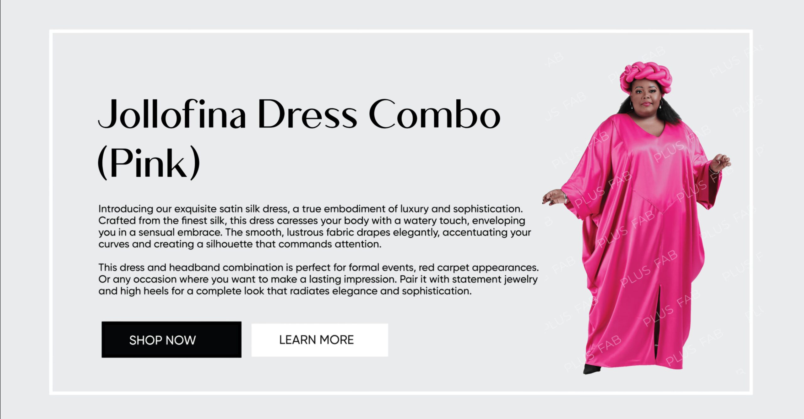 Jollofina Dress Combo Pink (HomePage paoster)
