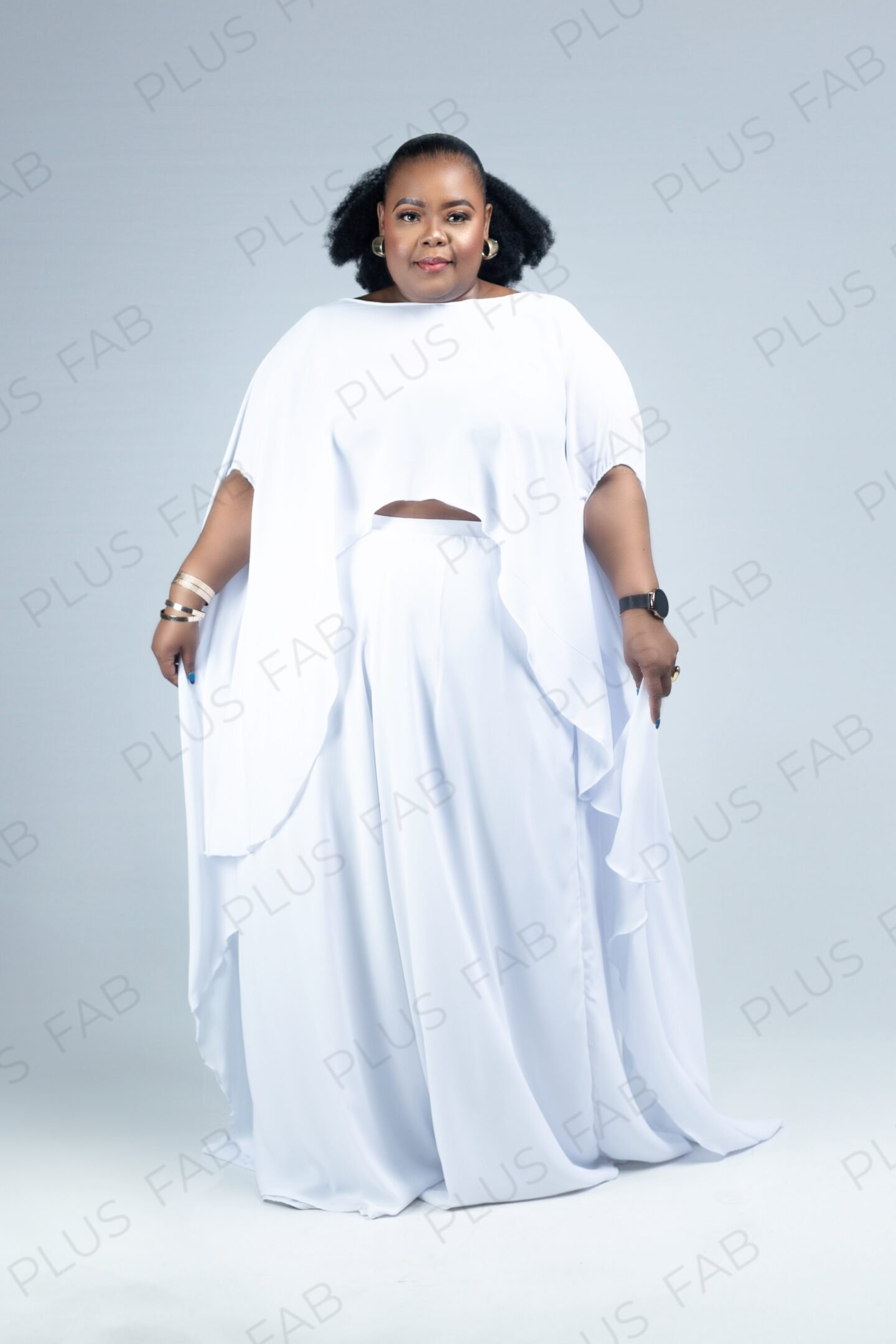 Kaftan Suit - White