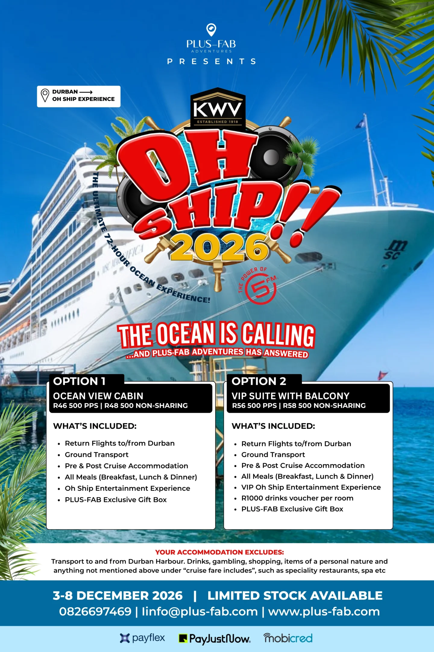 OH SHIP ADVENTURE 2026