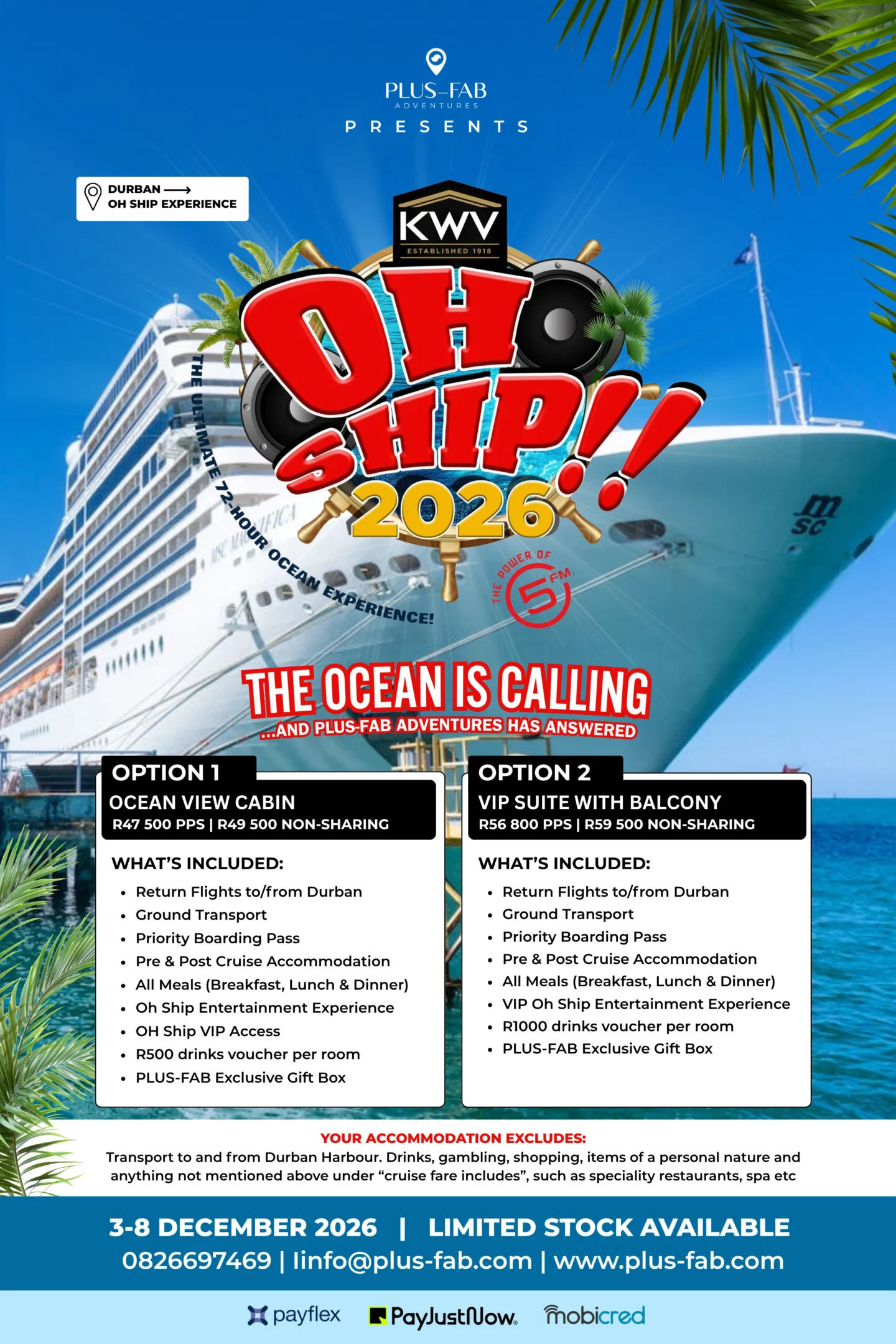 OH SHIP ADVENTURE 2026