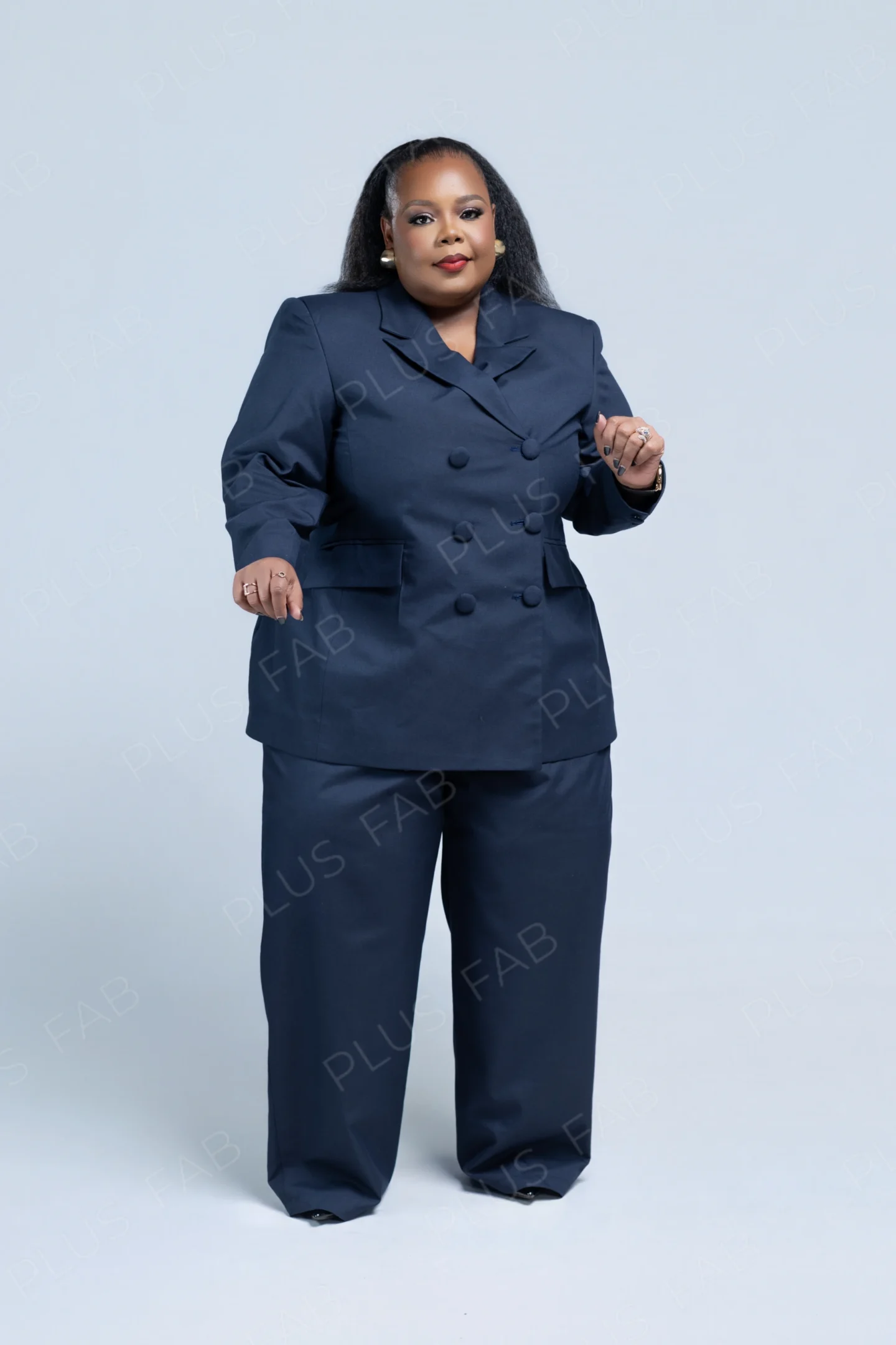 Double Breast Suit Navy B