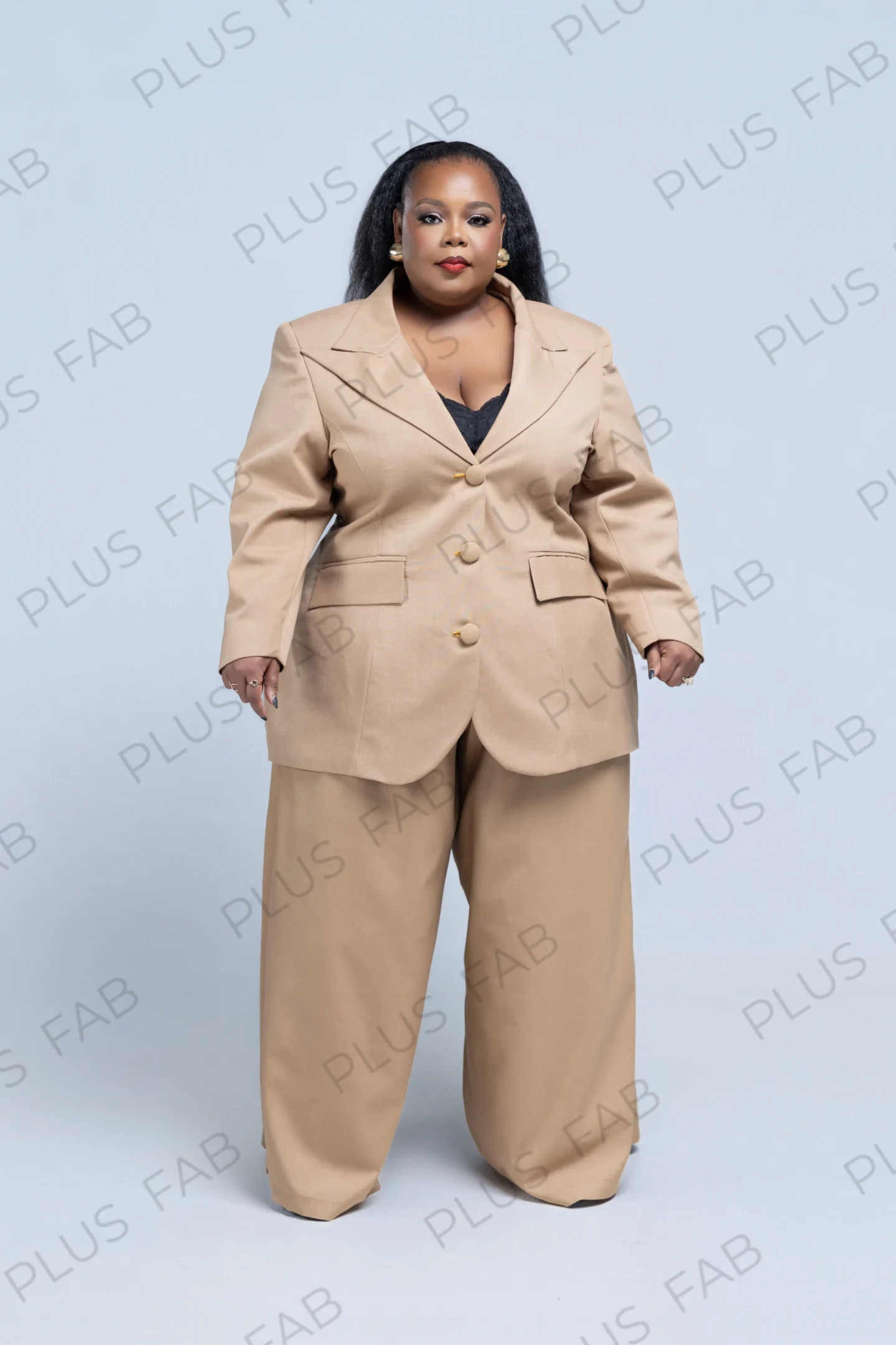 Single Breast Suit Nude