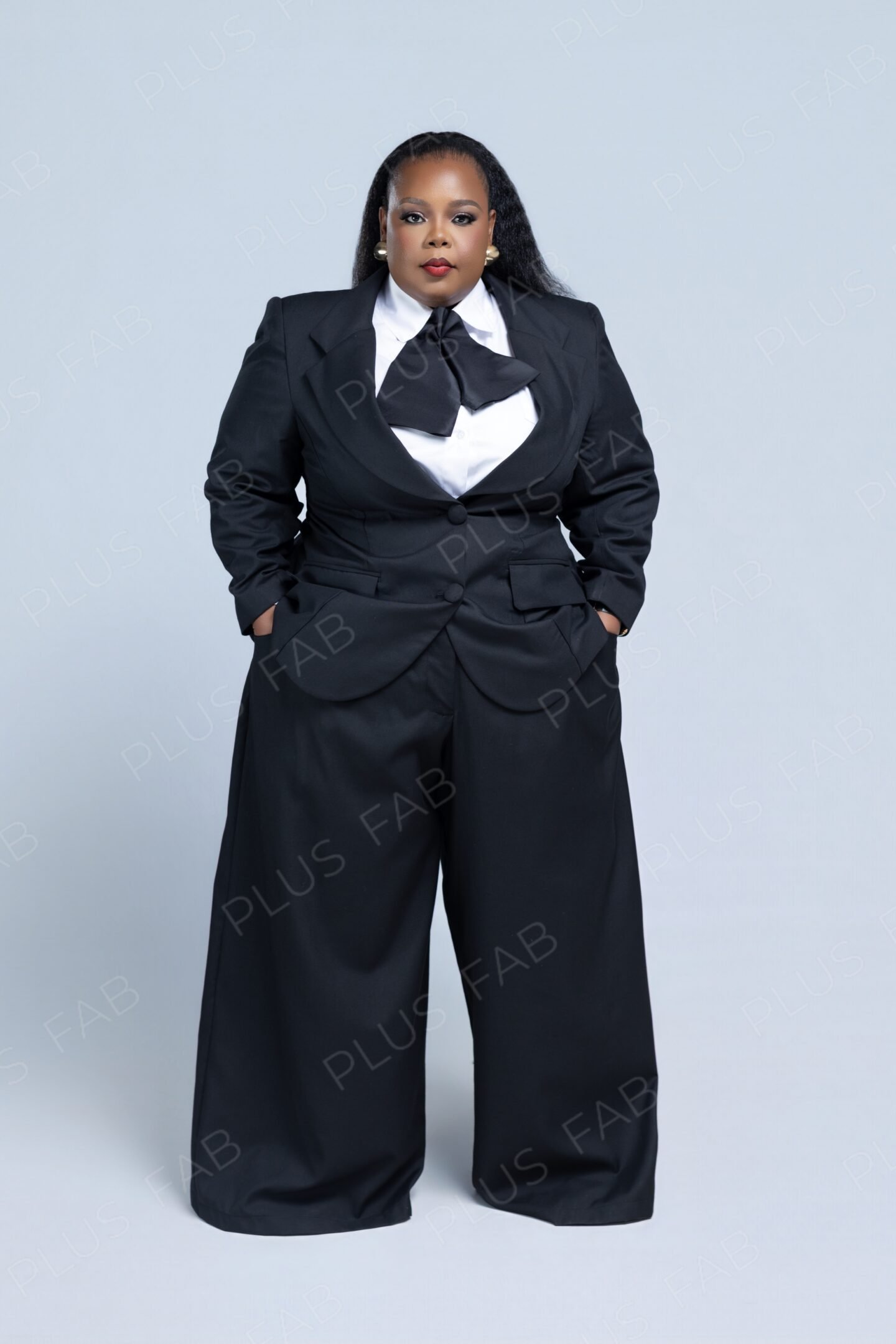 Single Breast Suit Black